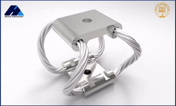 Harga yang bagus GR3-30A-A Butterfly Steel Wire Rope Vibration Isolator 50N/mm Kekakuan on line