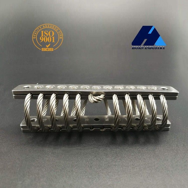 10 Loops Wire Rope Isolator 304 Stainless Steel Aksesoris Mesin Vibration Shock Absorption