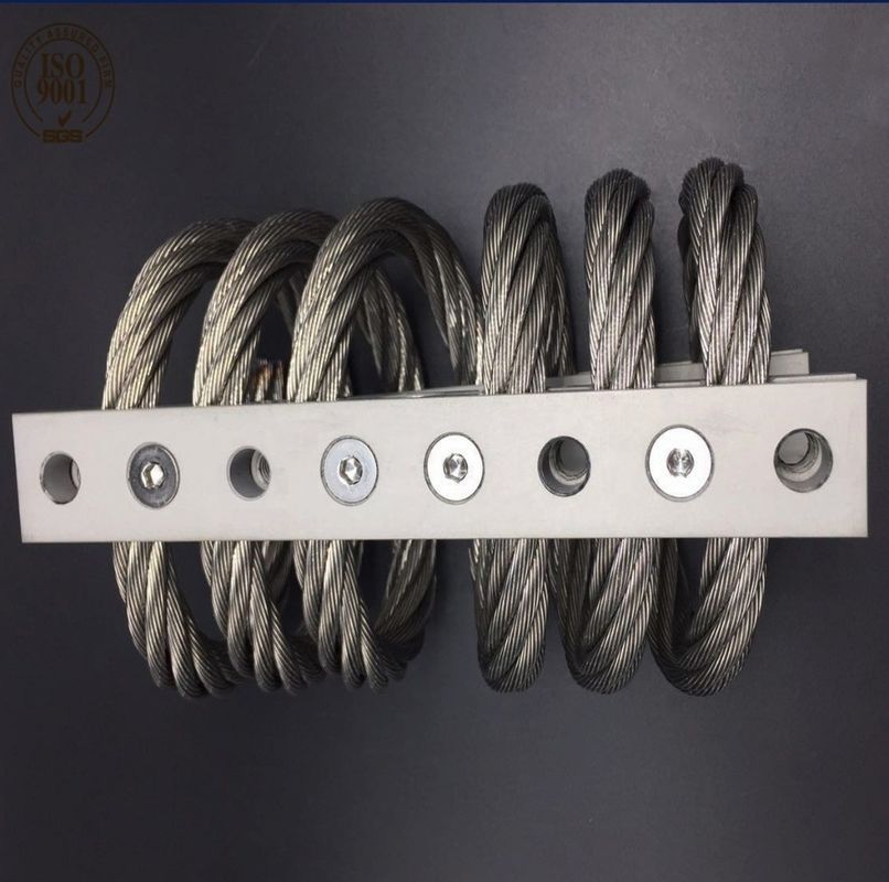 Aluminium Pertahanan Kereta Lapis baja Launcher Motor Stand Energi Shock Vibration Isolation JGX-1276D-233B Wire Rope Isolator