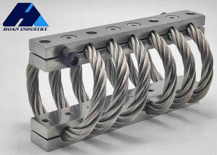 JGX-0956D-80A Wire Rope Vibration Isolator for Precision Instruments 6 Loops 9.5mm Diameter Max Static Load 80kg