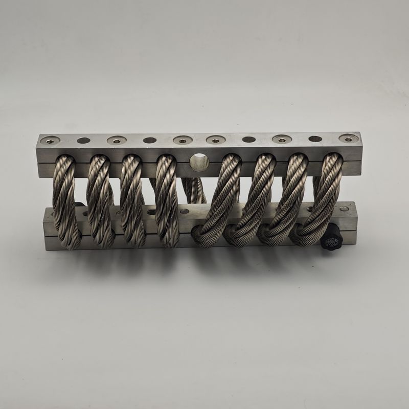 JGX-0956D-80A Wire Rope Vibration Isolator for Precision Instruments 6 Loops 9.5mm Diameter Max Static Load 80kg