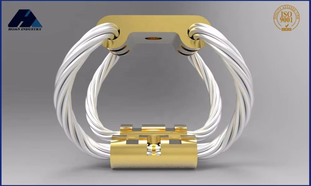 Peredam Getaran Tali Kawat Baja GR5-16A-A untuk Getaran Frekuensi Rendah