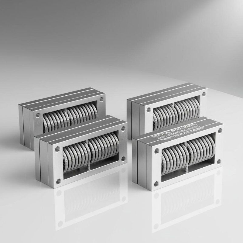 Peredam Getaran Tali Baja Tahan Karat dengan Beban Statis Maksimum 370kg untuk Peredam Guncangan dan Getaran Laut