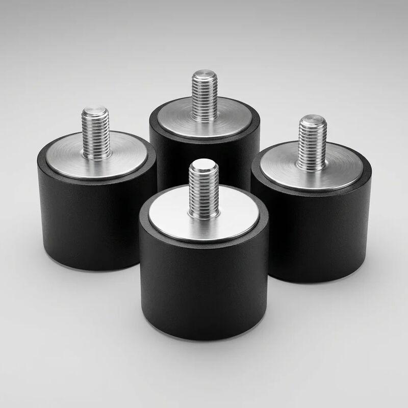 Isolator getaran karet tipe KTX Silinder Double Female Anti-Vibration Mounts