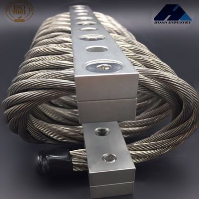 Shock Steel Wire Rope Isolator Anti-Vibration Mount Console Menghasilkan Set Getaran