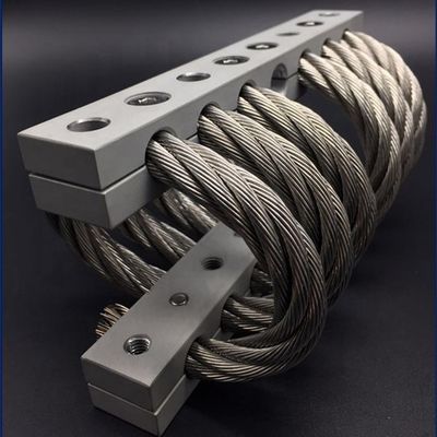 Aluminium Pertahanan Kereta Lapis baja Launcher Motor Stand Energi Shock Vibration Isolation JGX-1276D-233B Wire Rope Isolator