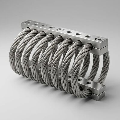 Harga yang bagus Isolator Tali Kawat Kurva Kekakuan Non-Linear JGX-2228D-665B Pemasangan Semua Logam Ramah Lingkungan untuk Peralatan Industri on line